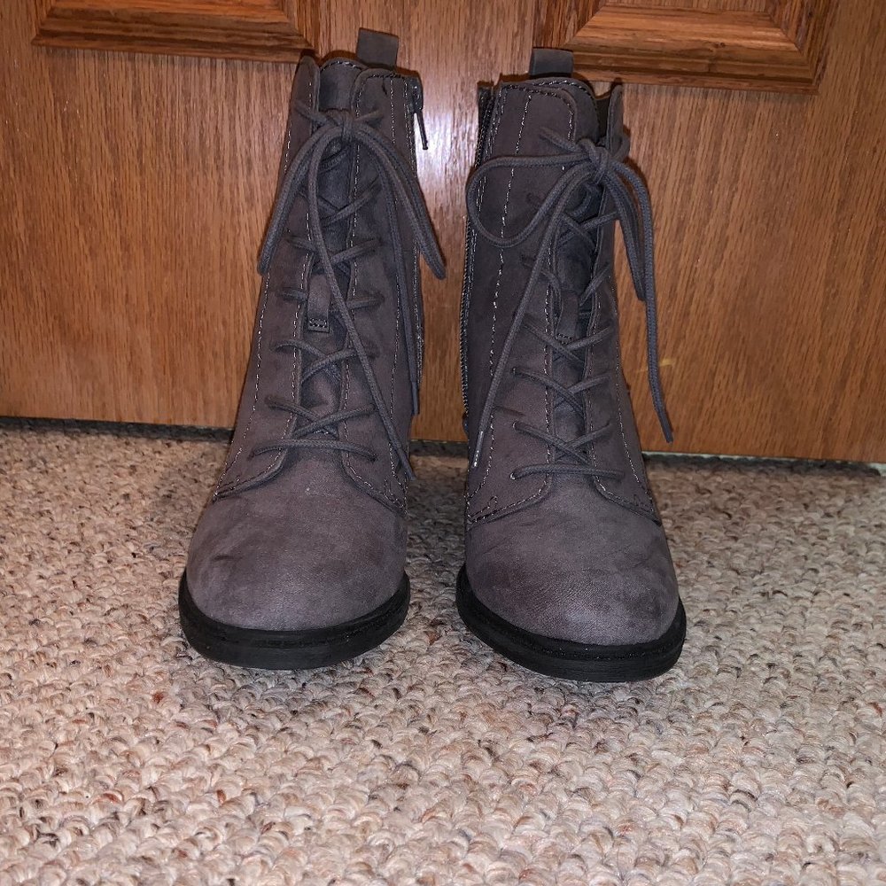 Grey booties